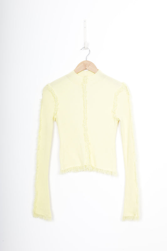 Clea Womens Yellow Top Size M
