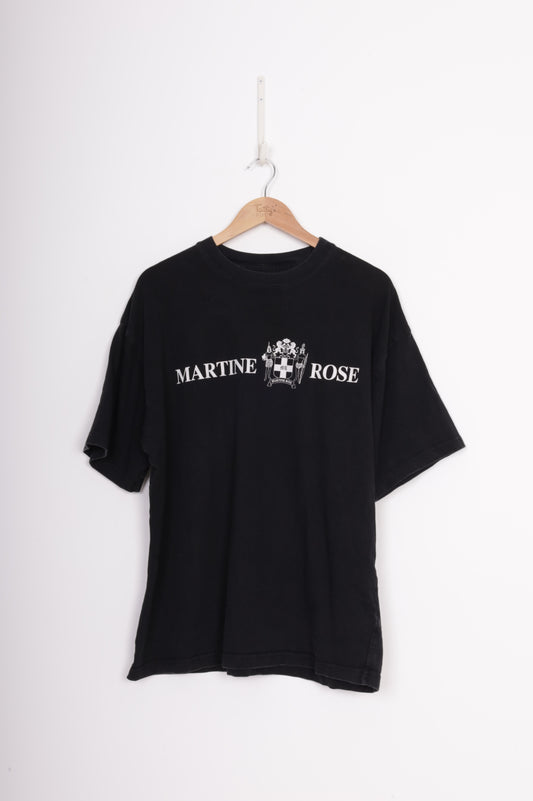 Martine Rose Mens Black T-shirt Size L