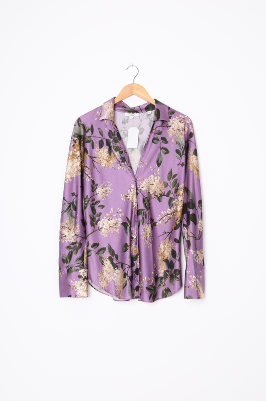 Vince. Womens Purple Shirt Size L
