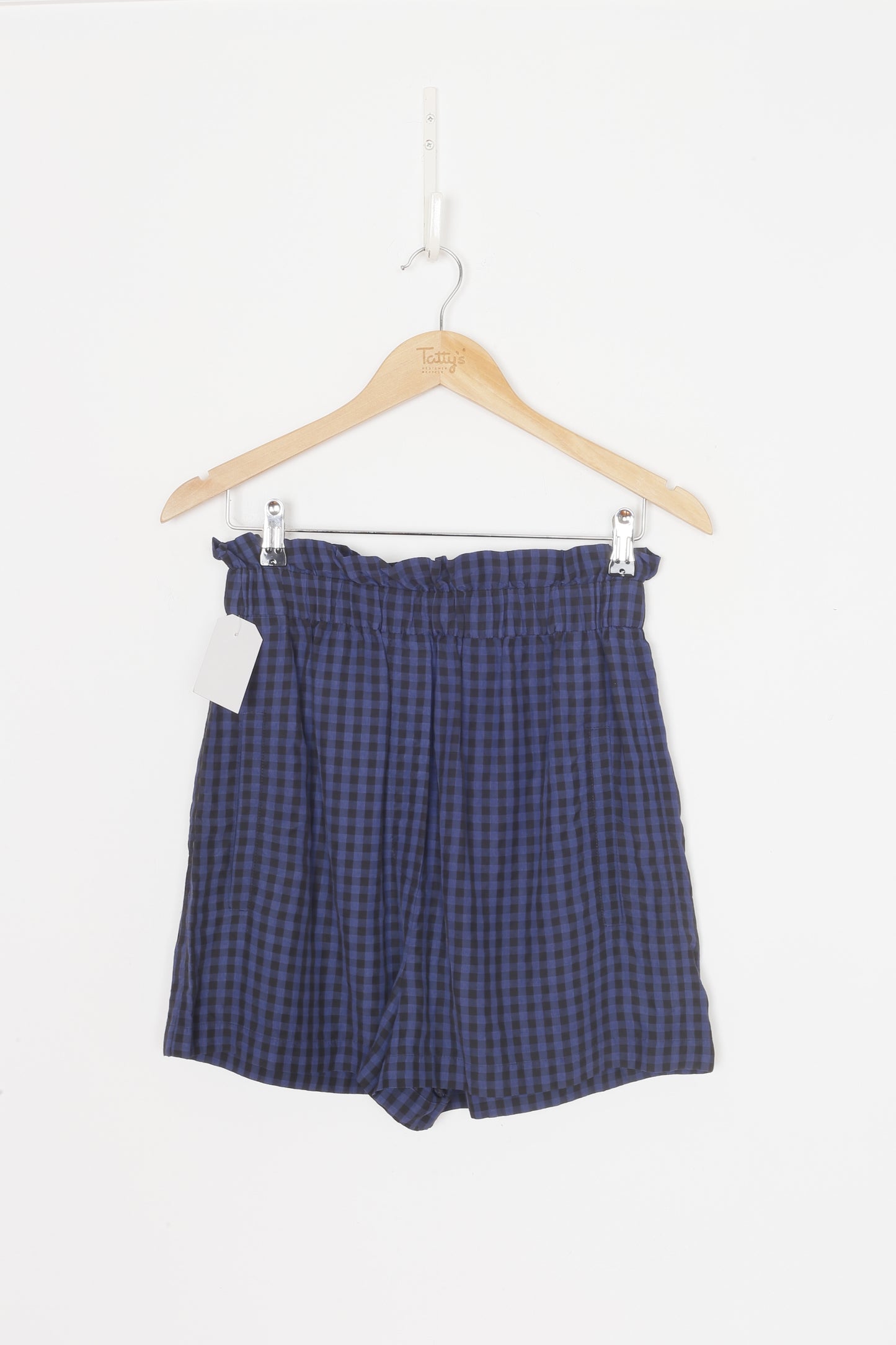 Tibi Womens Blue Shorts Size S