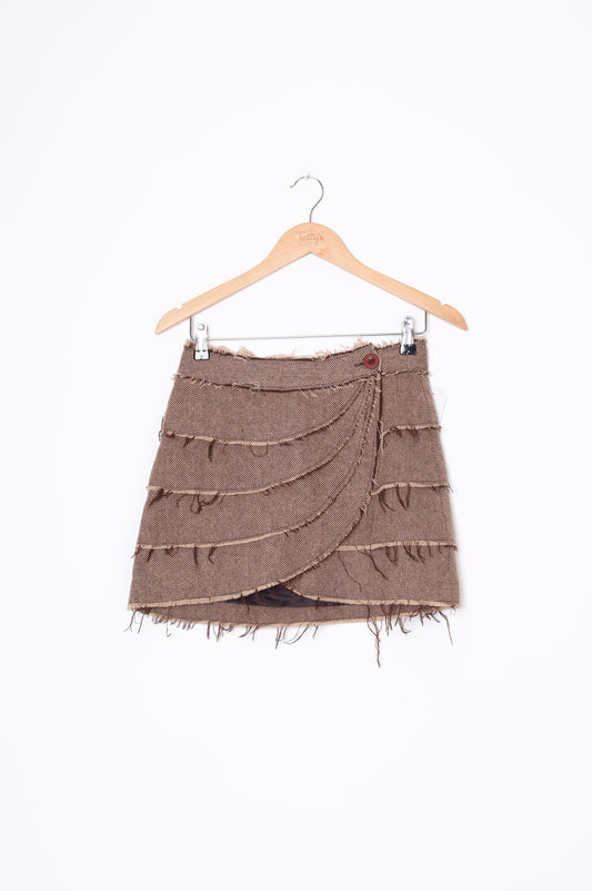 Topshop Womens Brown Skirt Size 6