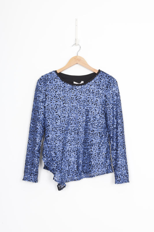 Mossman Womens Blue Top Size 6