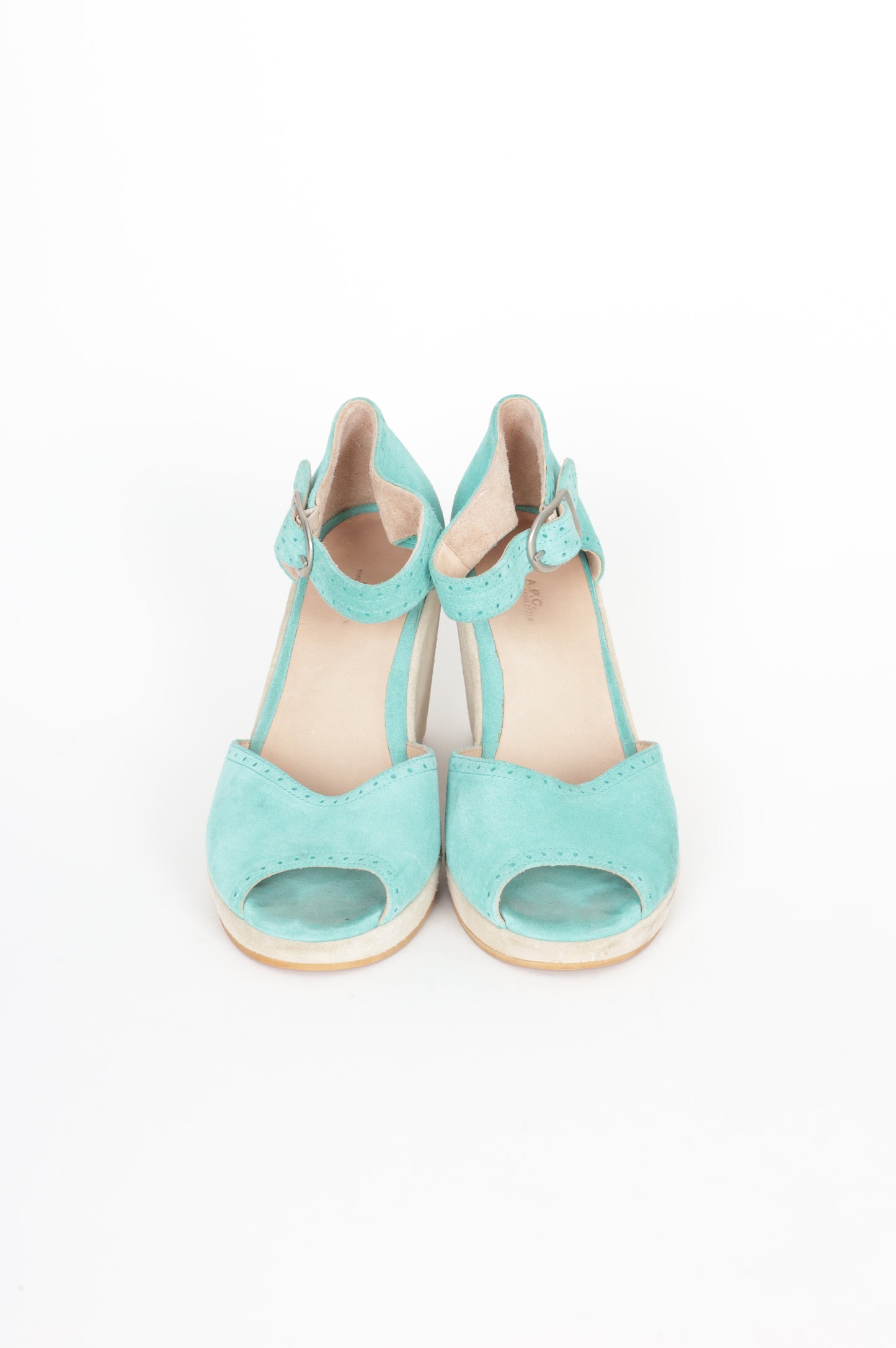 A.P.C Womens Blue Heels Size EU 40