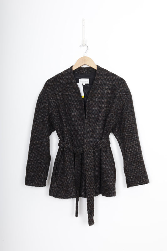 Veronika Maine Womens Grey Jacket Size 6