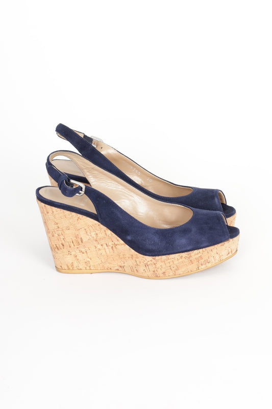 Stuart Weitzman Womens Blue Heels Size EU 36