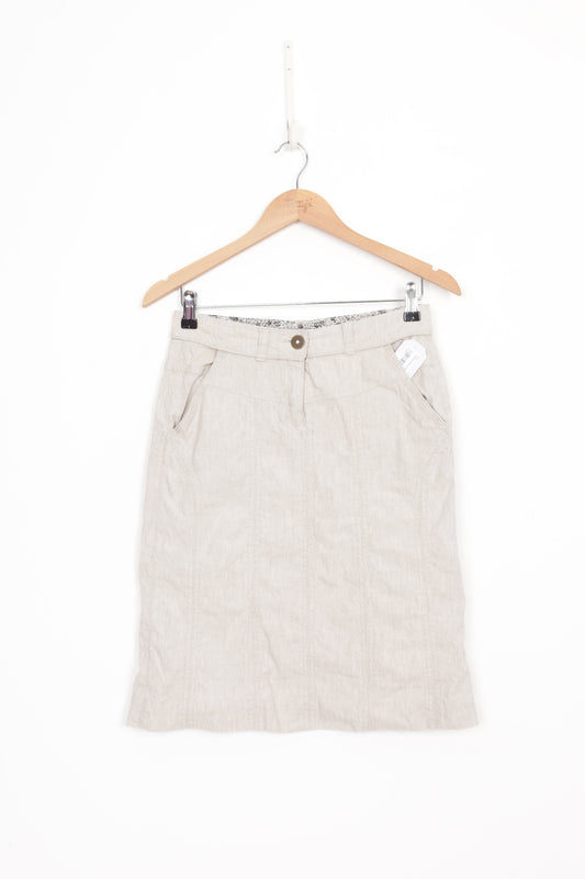 Meredith Womens Beige Skirt Size S