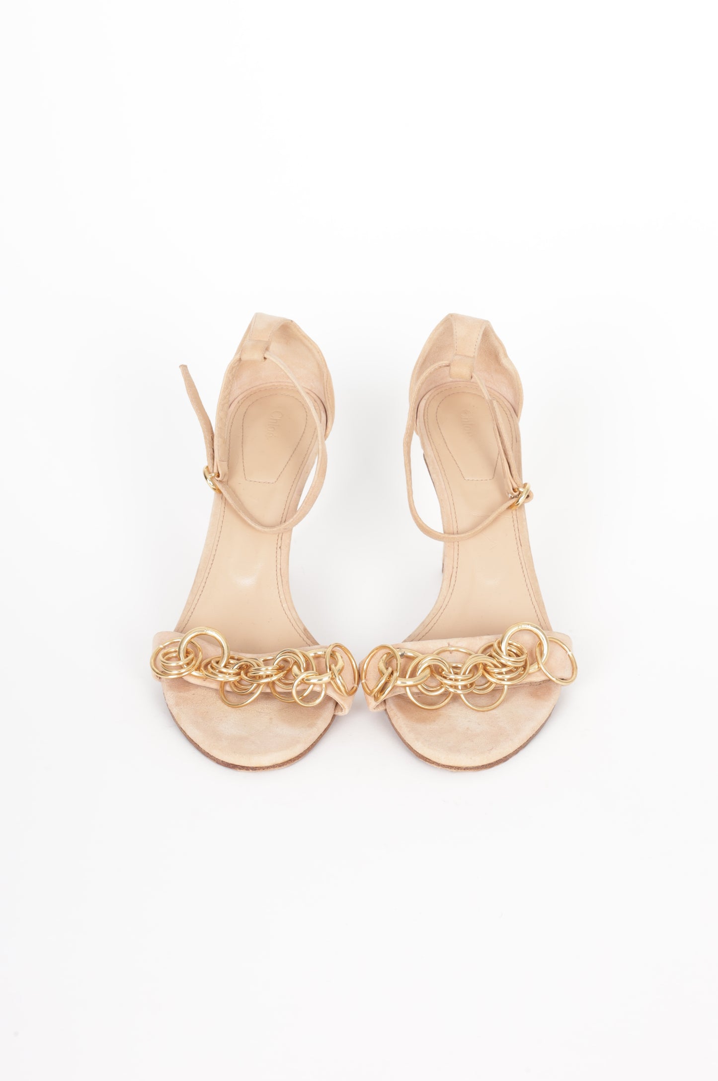 Chloe Womens Beige Heels Size EU 39