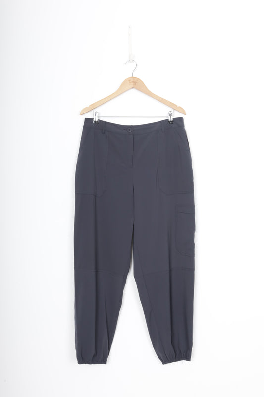 Max Womens Grey Pants Size 14