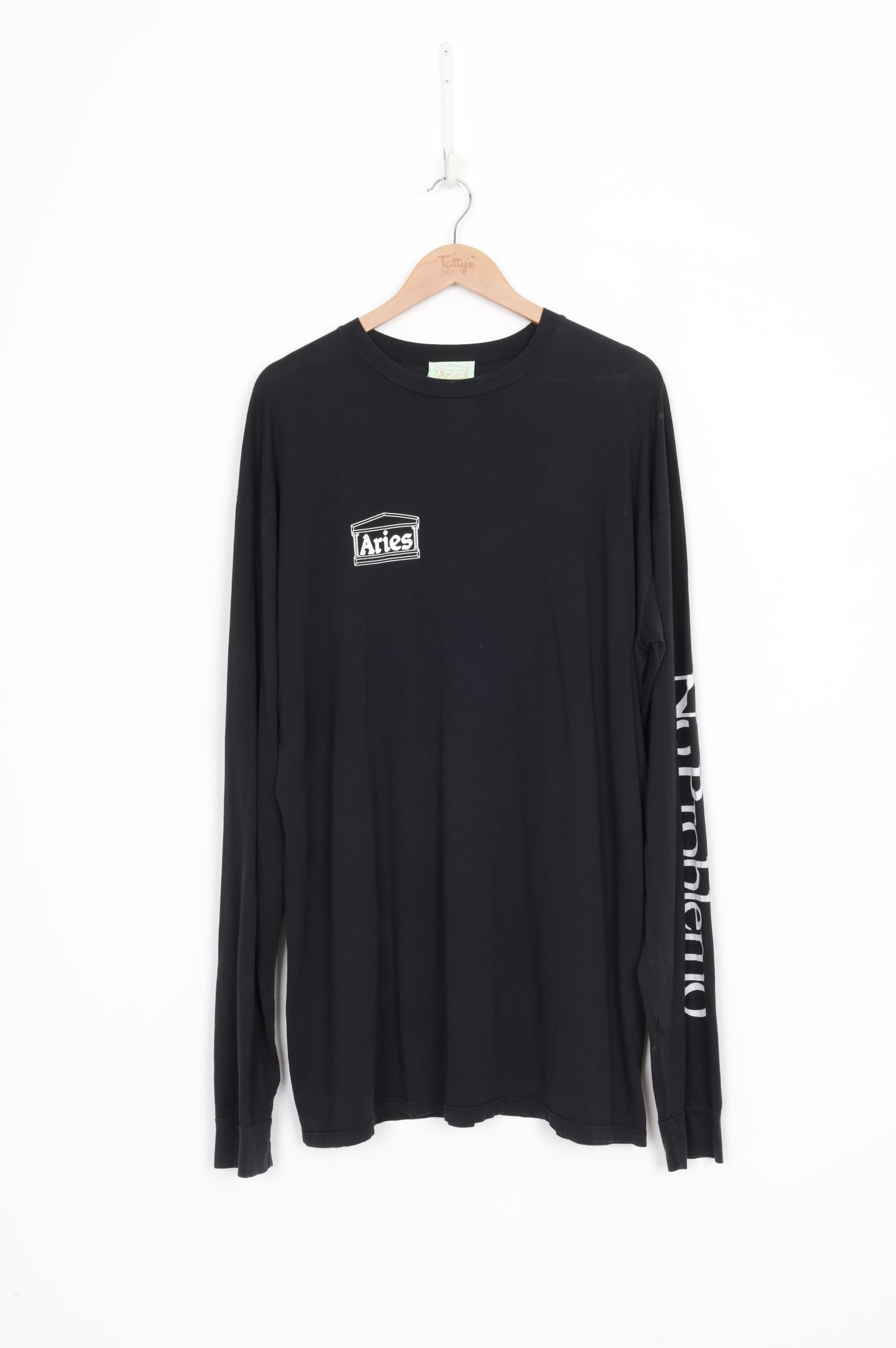 Aries Mens Black T-shirt Size 2