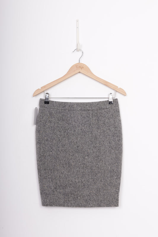 Christian Dior Womens Grey Mini Skirt Size 8
