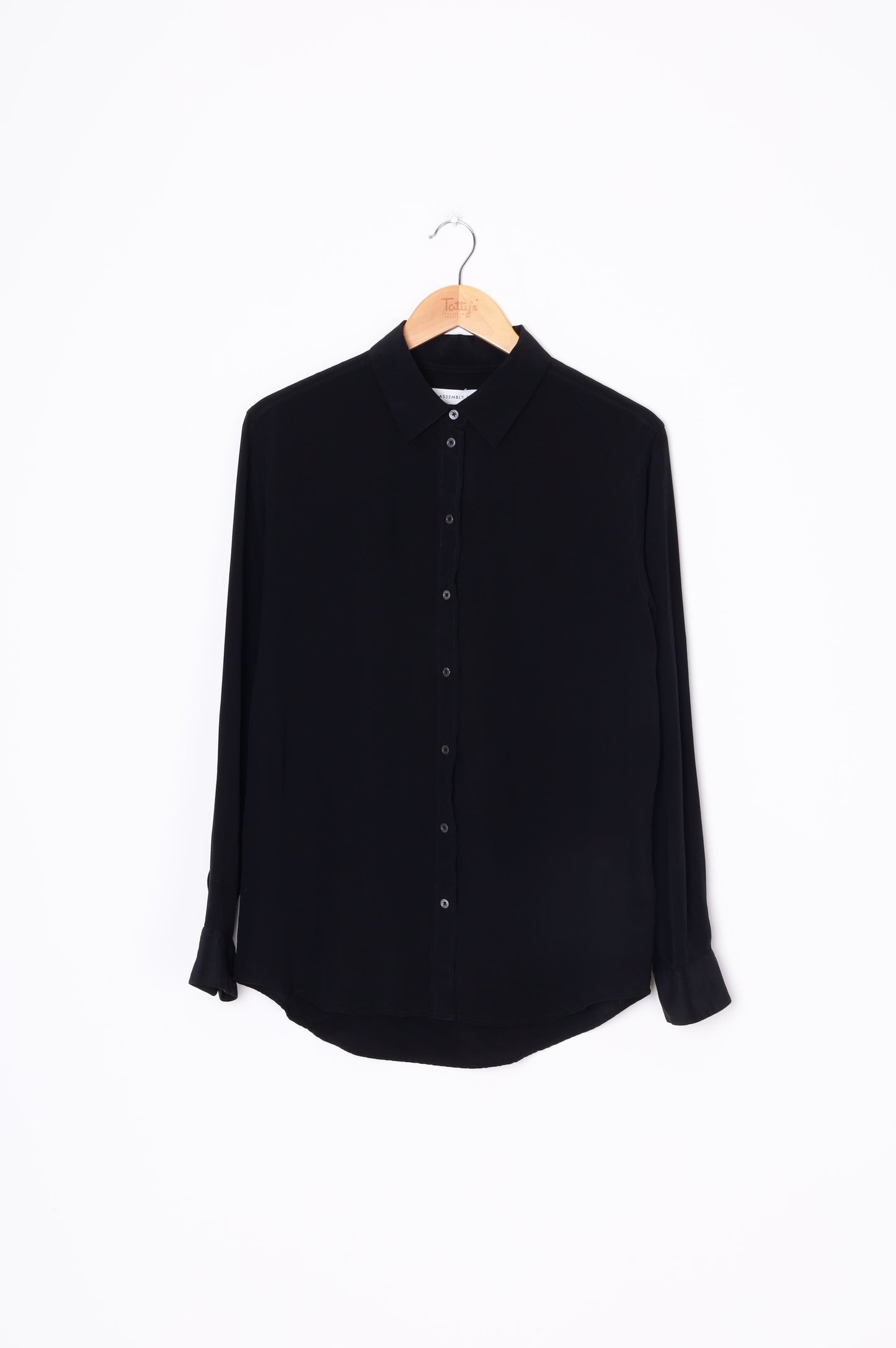 Assembly Label Womens Black Shirt Size 10