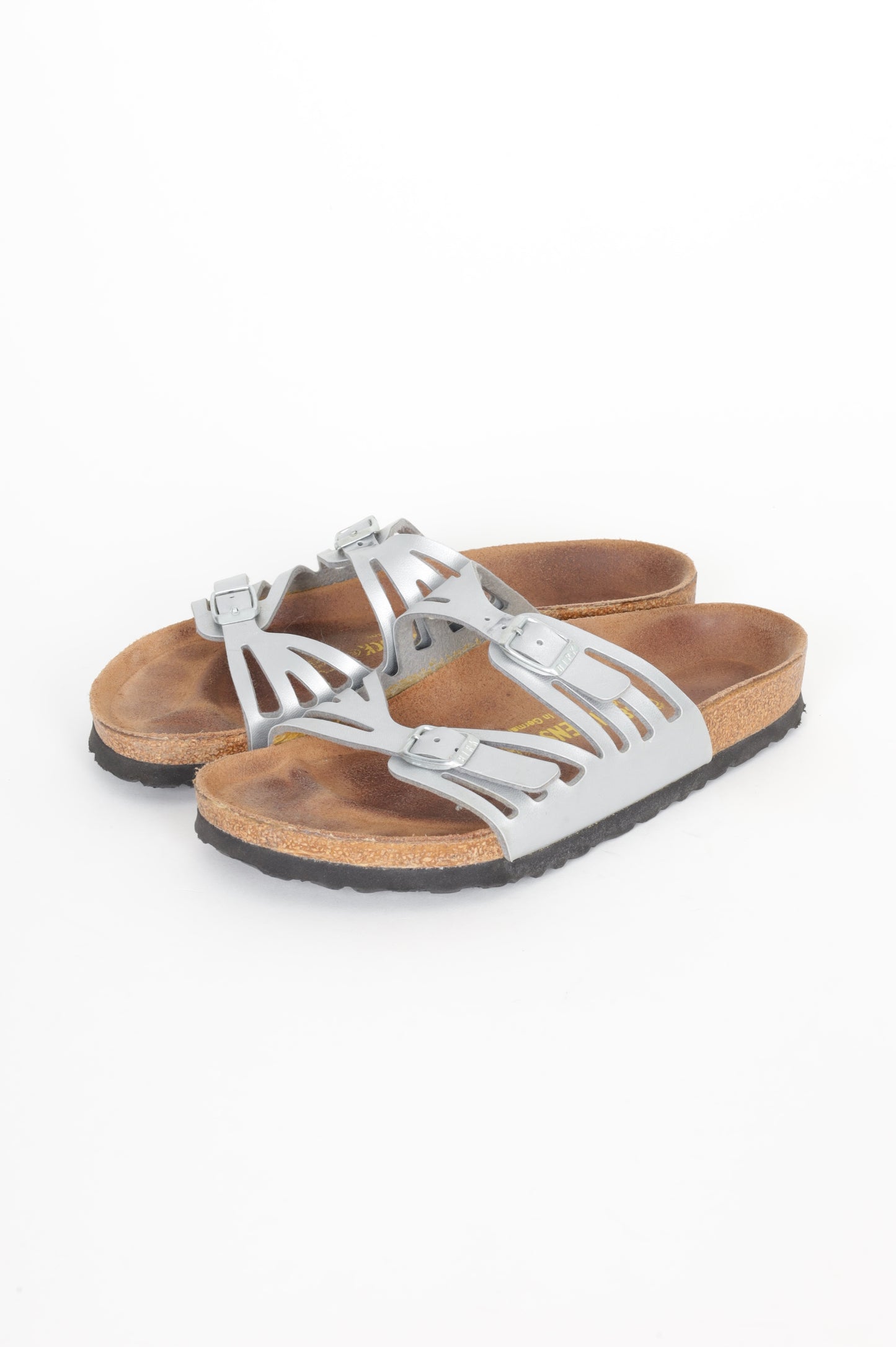 Birkenstock Womens Metallic Shoes Size EU 38