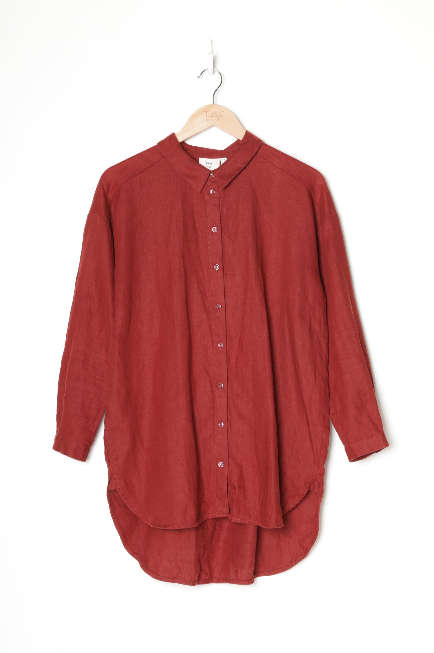 Elk Womens Red Shirt Size 8