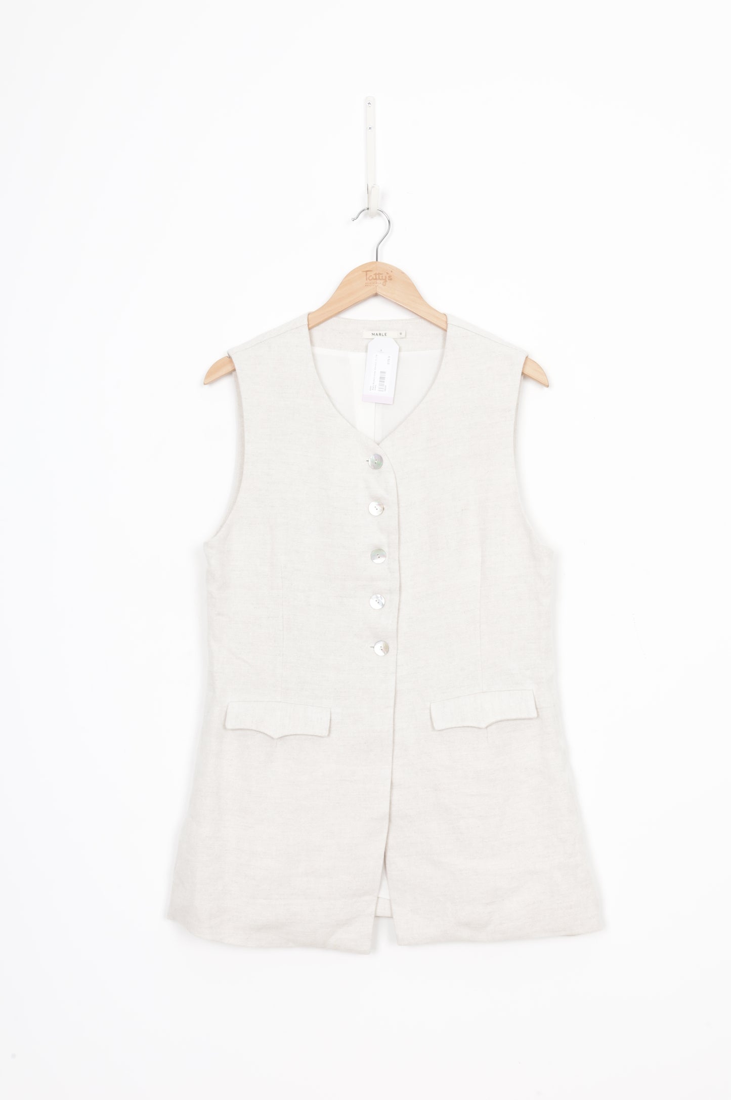 Marle Womens Cream Vest Size 12