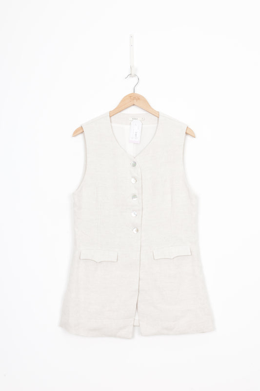 Marle Womens Cream Vest Size 12
