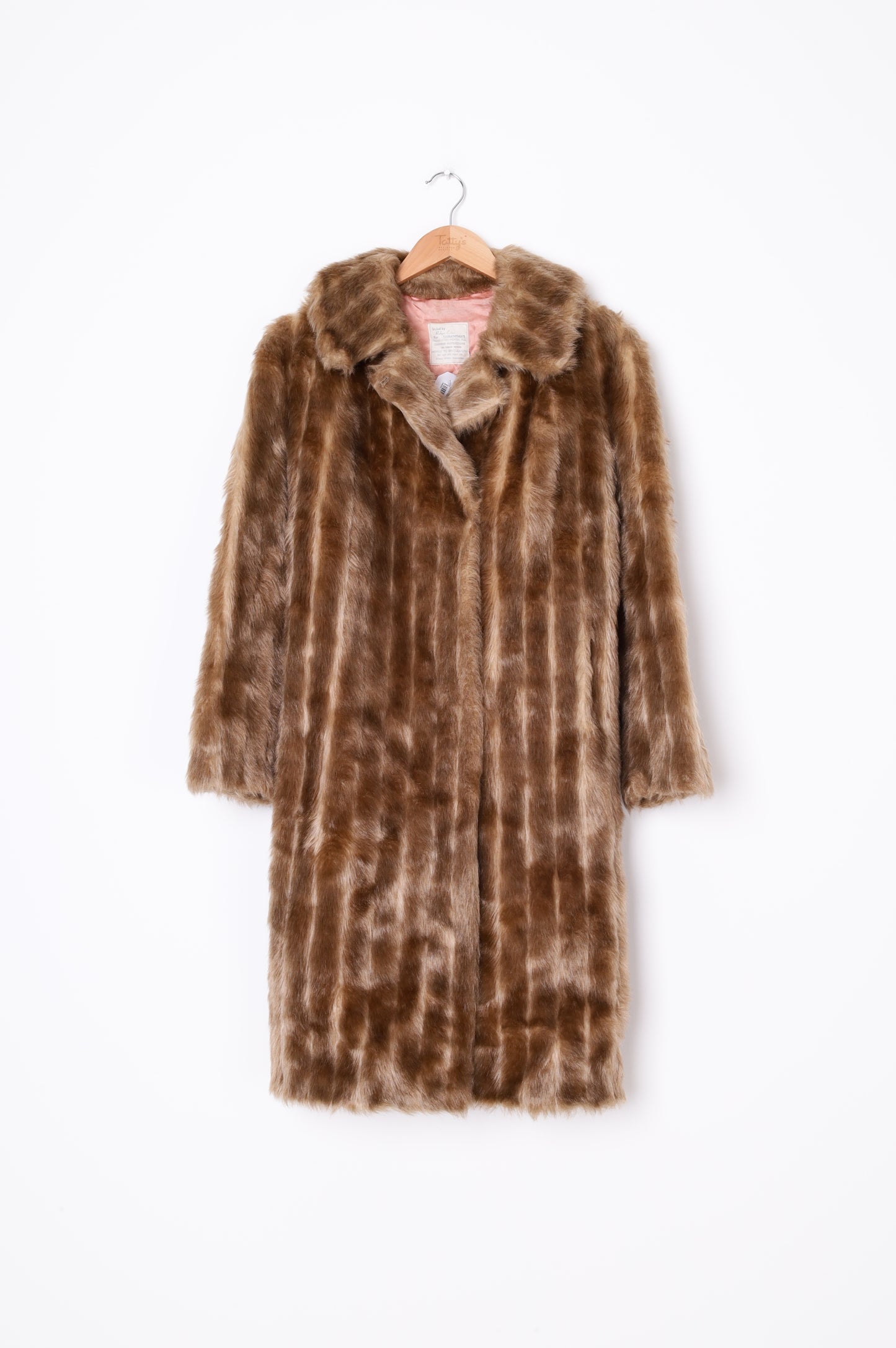 Styled by Robin exton Womens Brown Coat Size L