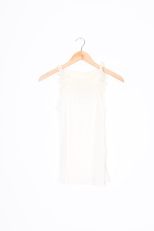BP Studio Womens White Top Size S