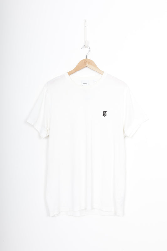Burberry Mens White T-shirt Size M
