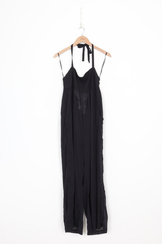 Mara Hoffman Swim Womens Black Jumpsuit Size L