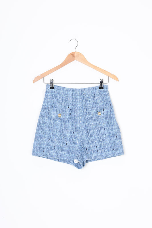 Sandro Womens Blue Mini Skirt Size EU 34