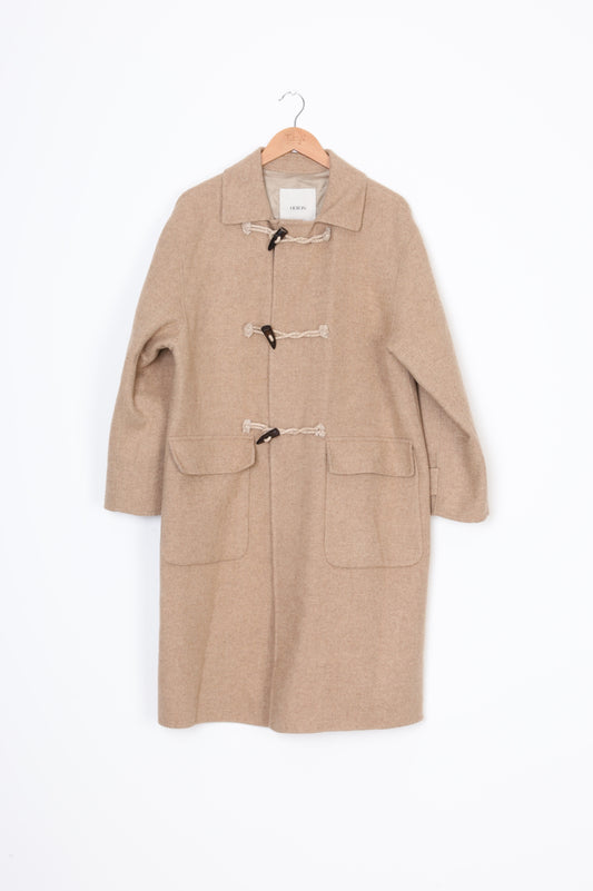 Hebon Womens Beige Coat Size 10