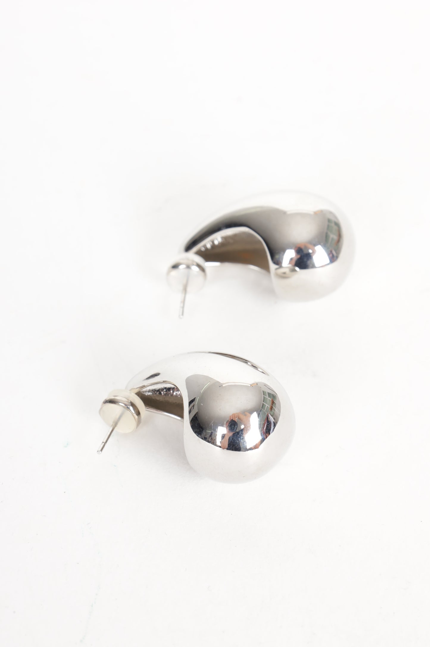 Porter Womens Silver Earrings Size O/S