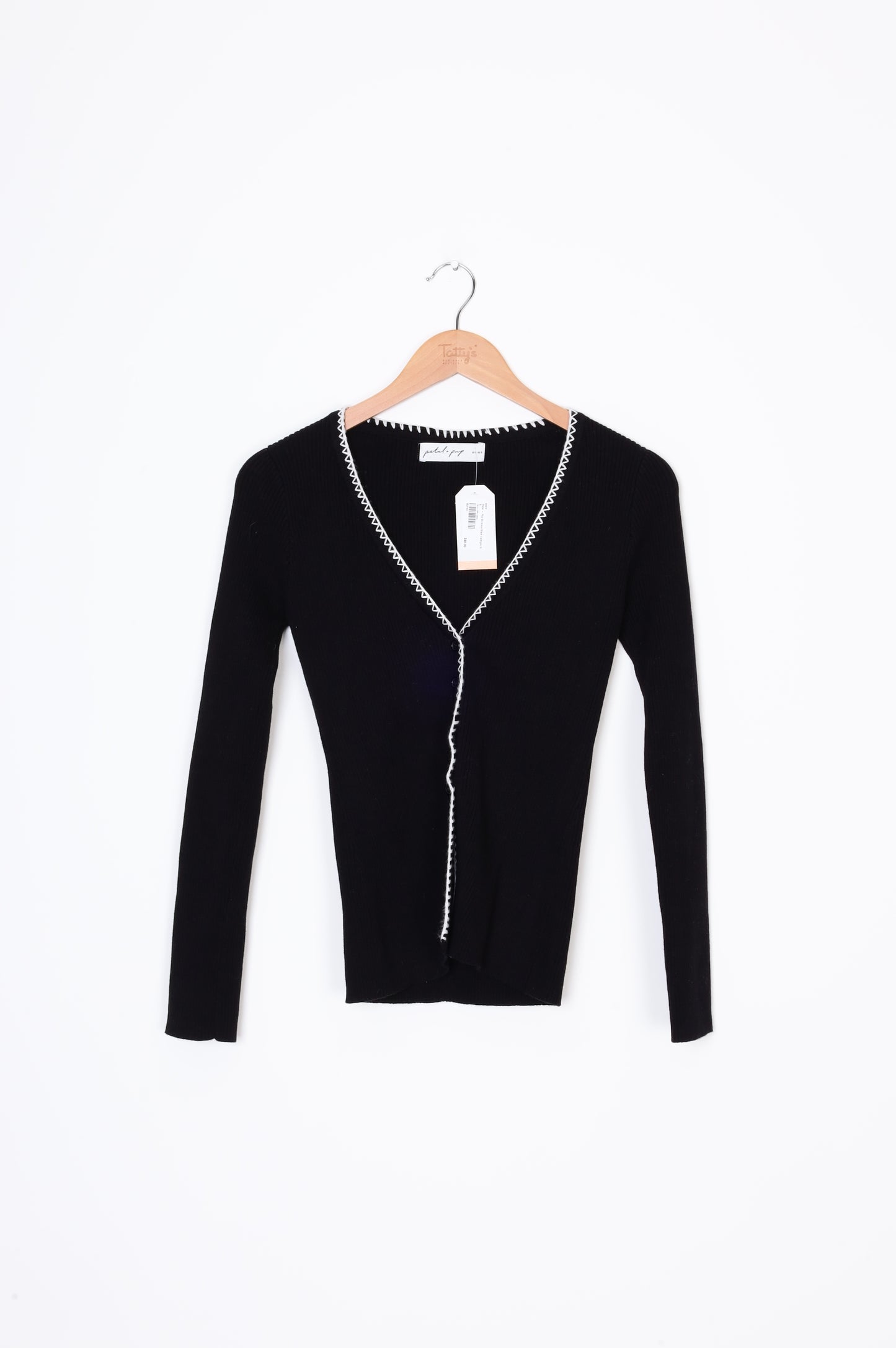 Petal + Pup Womens Black Cardigan Size S