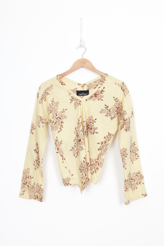 Commes des garcons Womens Yellow Jumper Size M