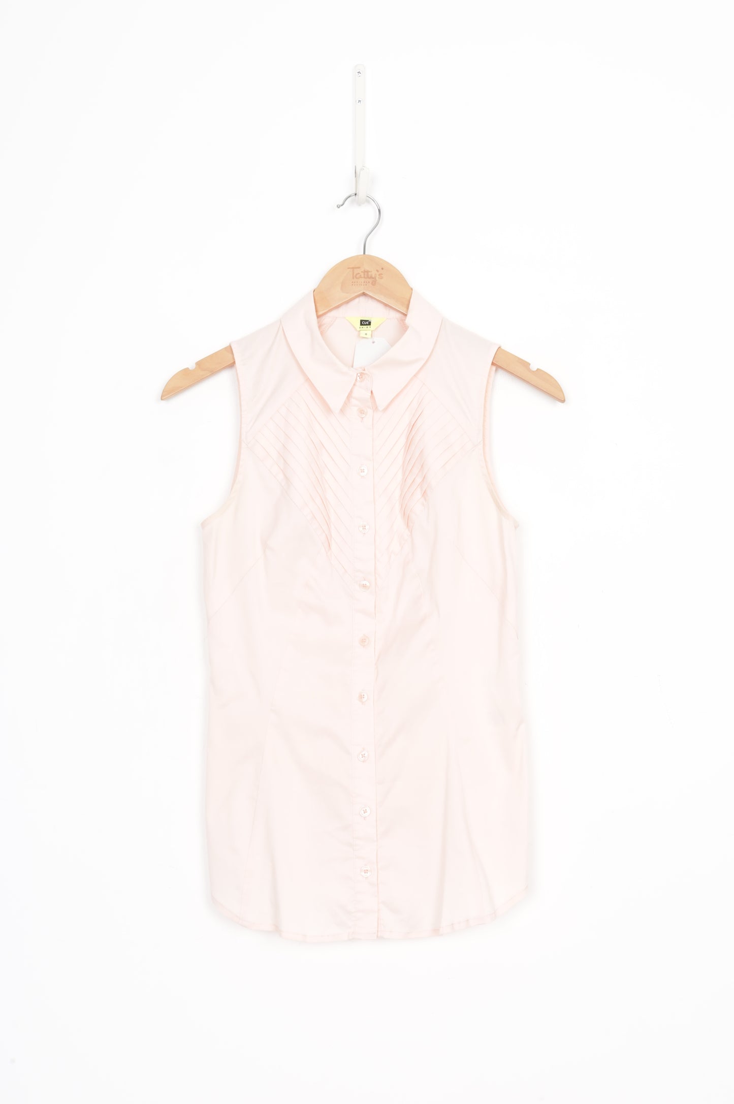 Cue Shirt Womens Pink Shirt Size 8