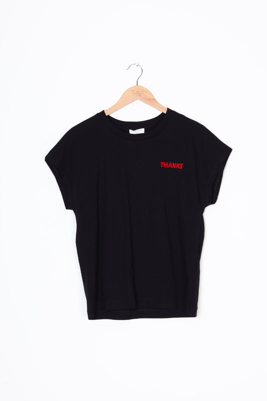 Sandro Womens Black T-shirt Size 3