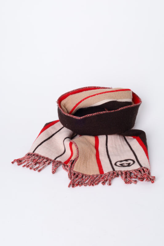 Gucci Mens Brown Scarf Size O/S