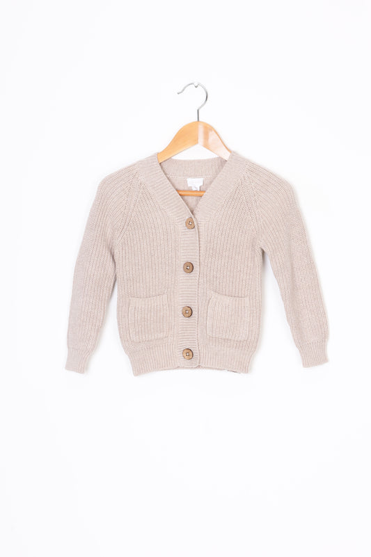 Jamie Kay Kids Beige Cardigan Size 2 YO