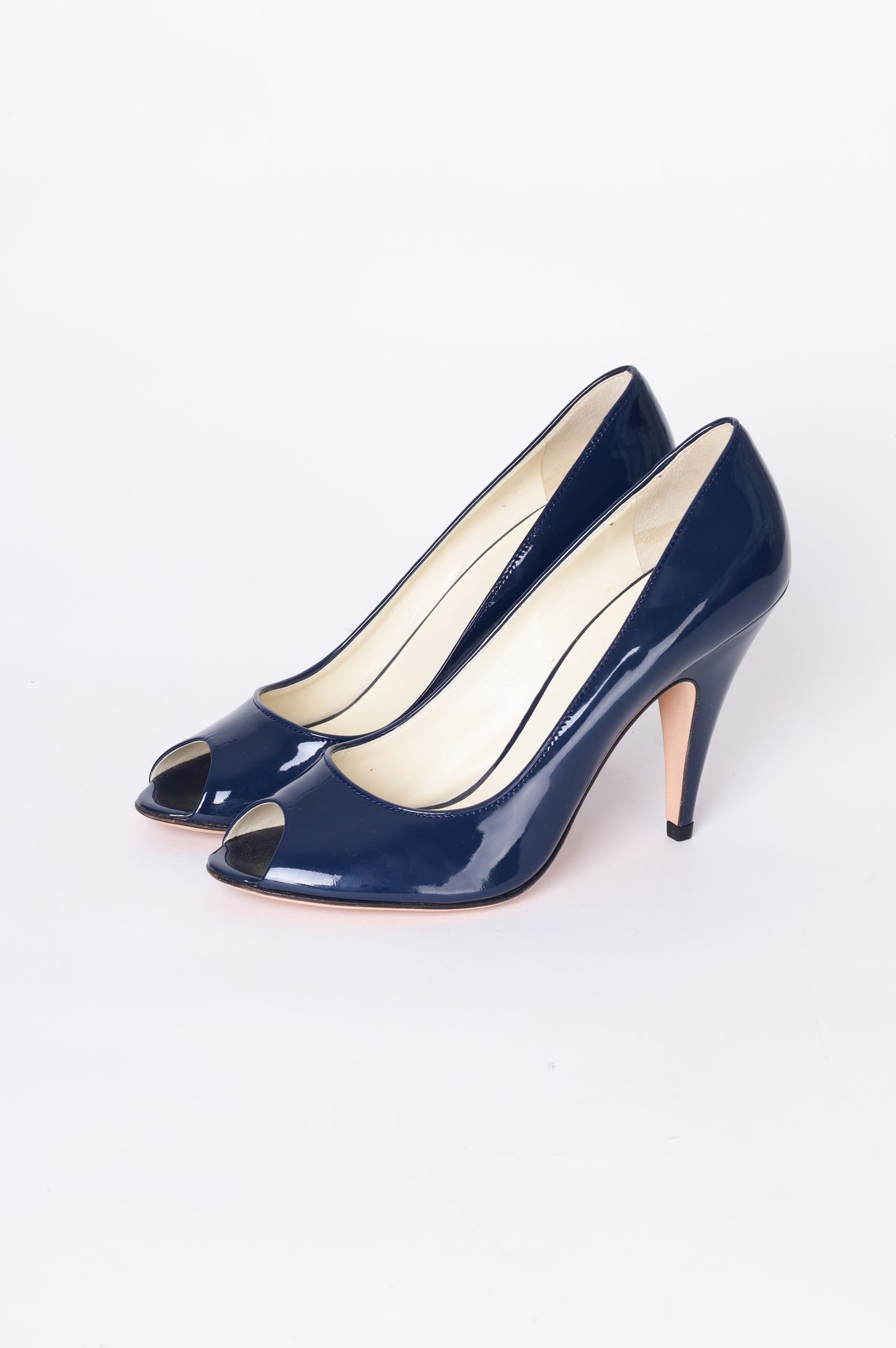 Miu Miu Womens Blue Heels Size EU 36.5