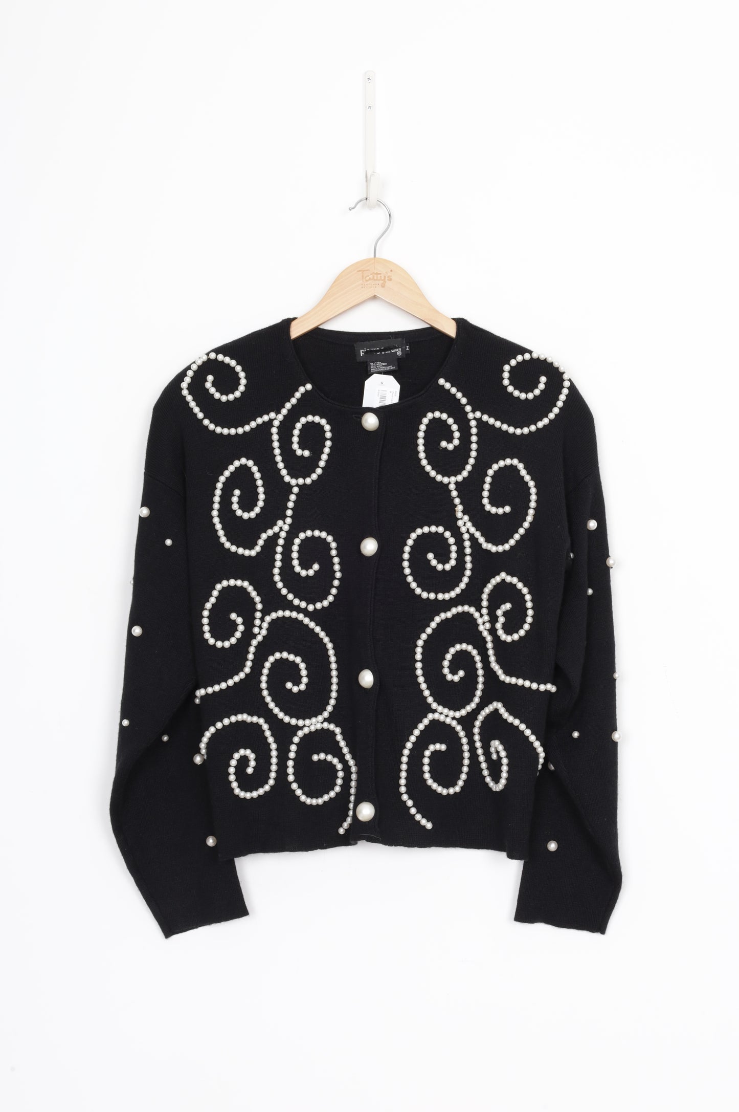 Pierre Cardin Womens Black Cardigan Size M