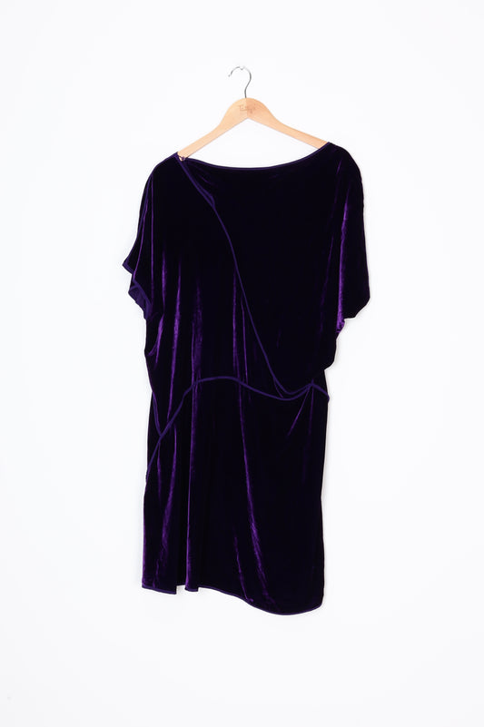 BCBG Maxazria Womens Purple Dress Size L