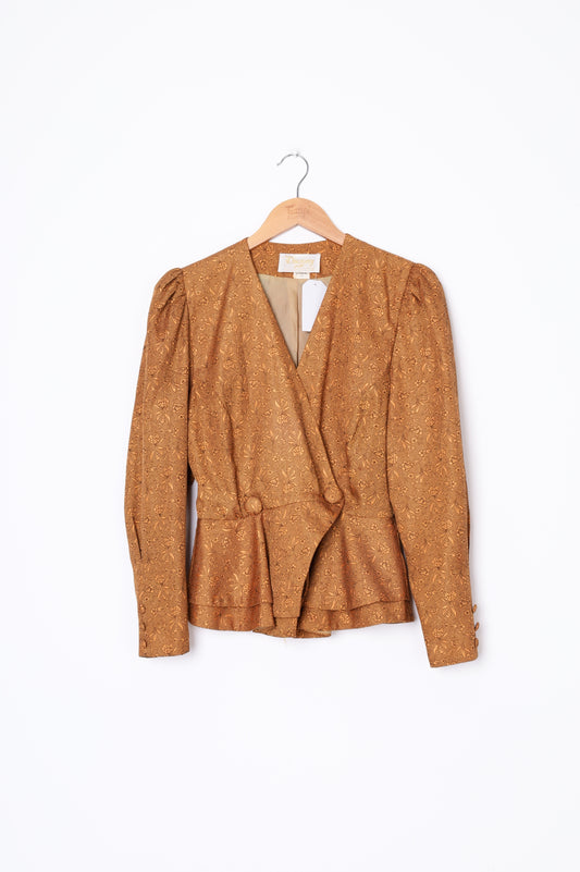 Discovery Gold Womens Orange Jacket Size 10