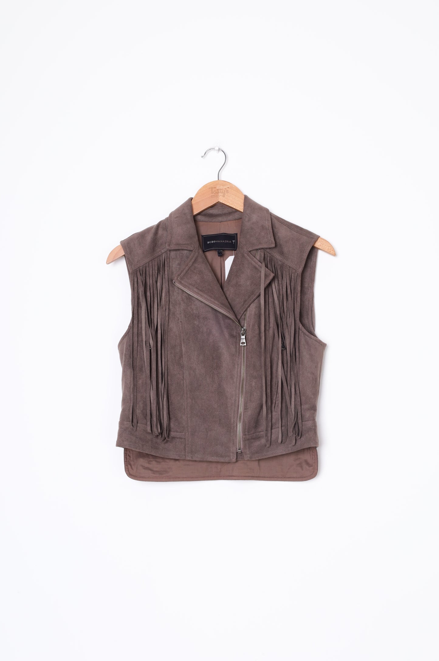 BCBGMAXAZRIA Womens Brown Vest Size S