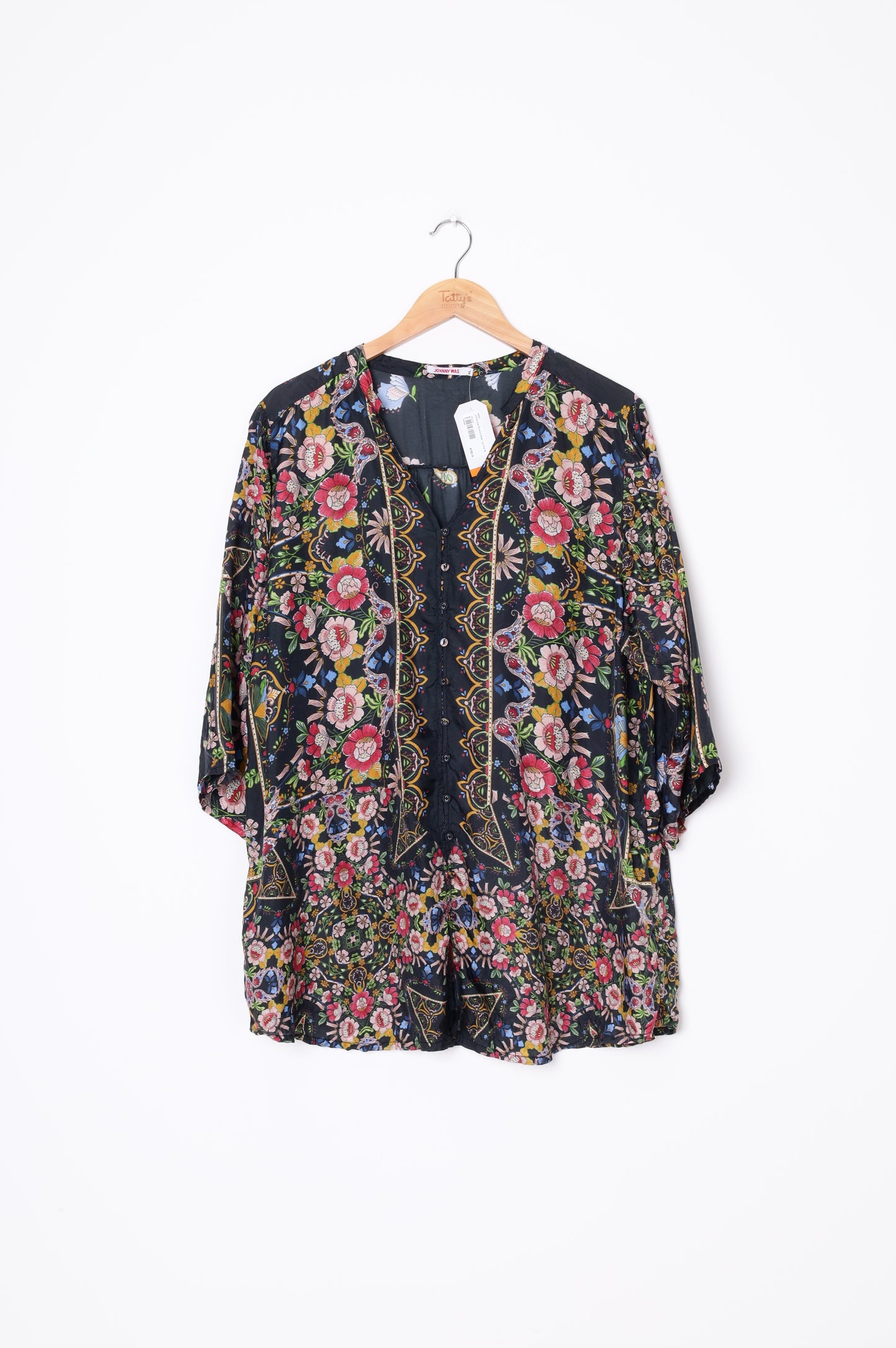 johnny was Womens Black Top Size XL