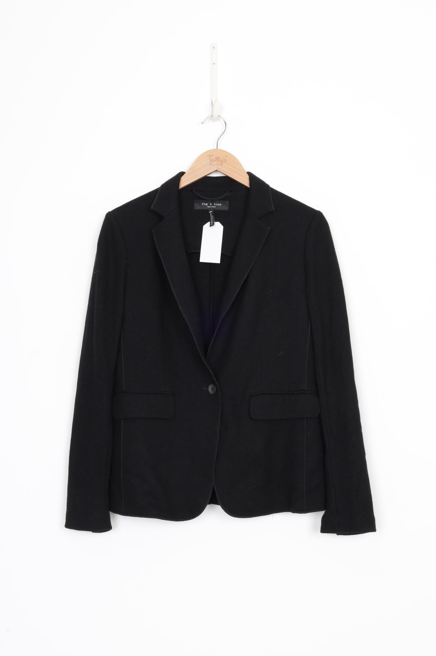 Rag and Bone Womens Black Blazer Size 6