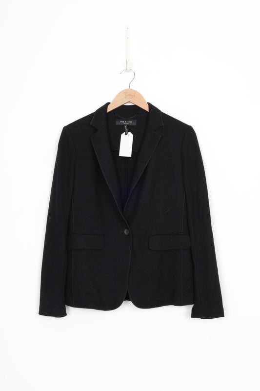 Rag and Bone Womens Black Blazer Size 6