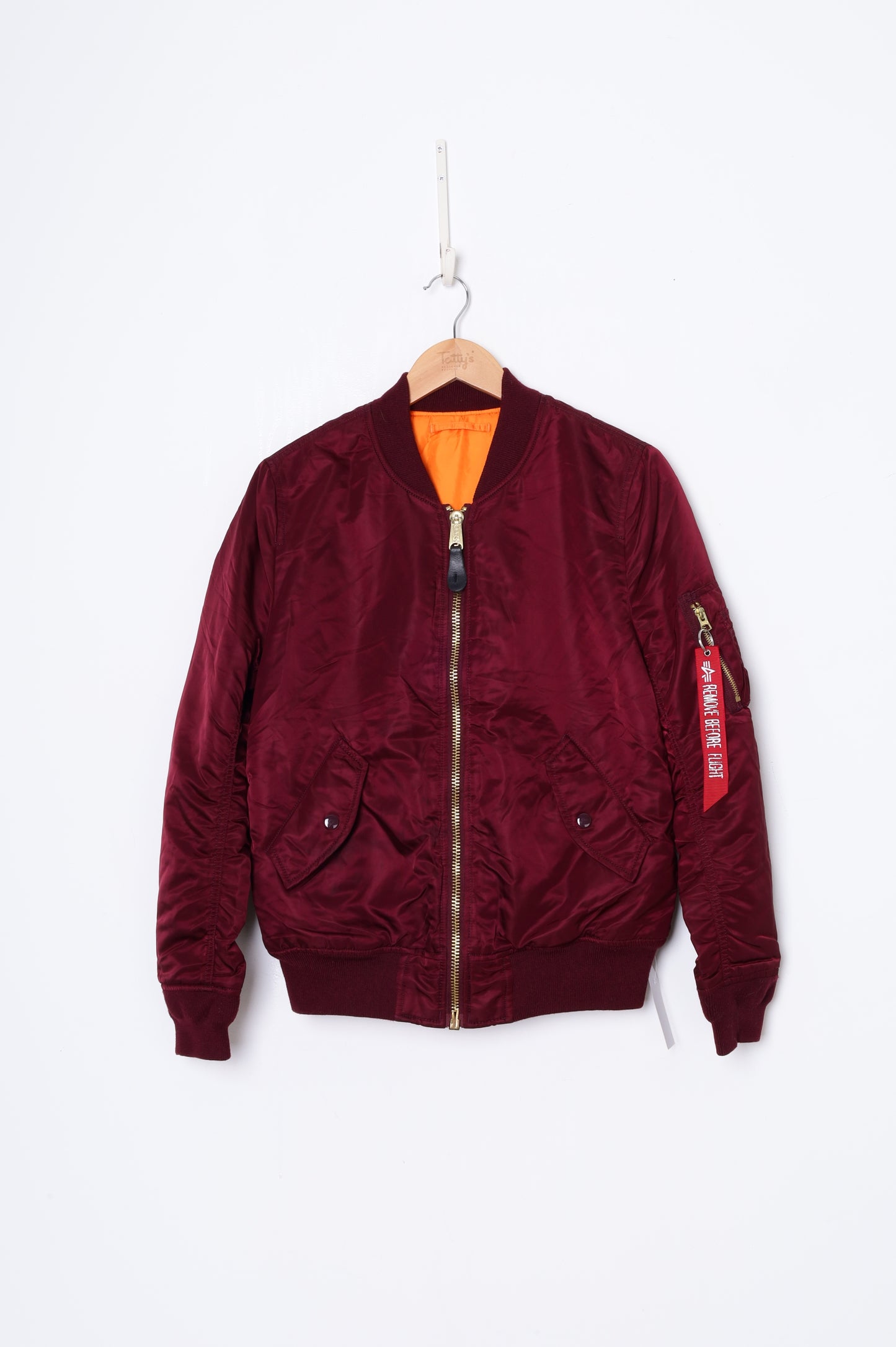 Alpha Industries Womens Red Jacket Size M