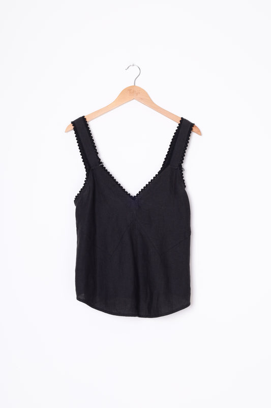 Lee Matthews Womens Black Top Size 1