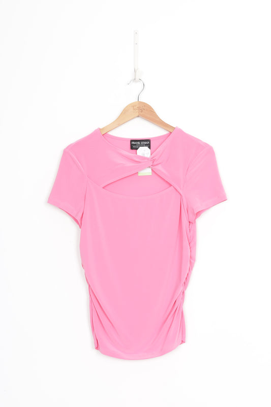 Frank Lyman Design Womens Pink Top Size 10