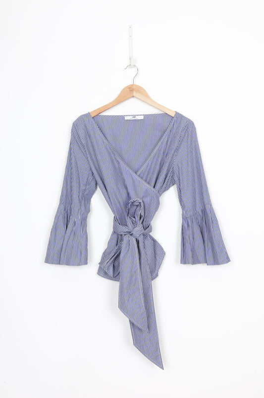 C&M Camilla and Marc Womens Blue Top Size 12