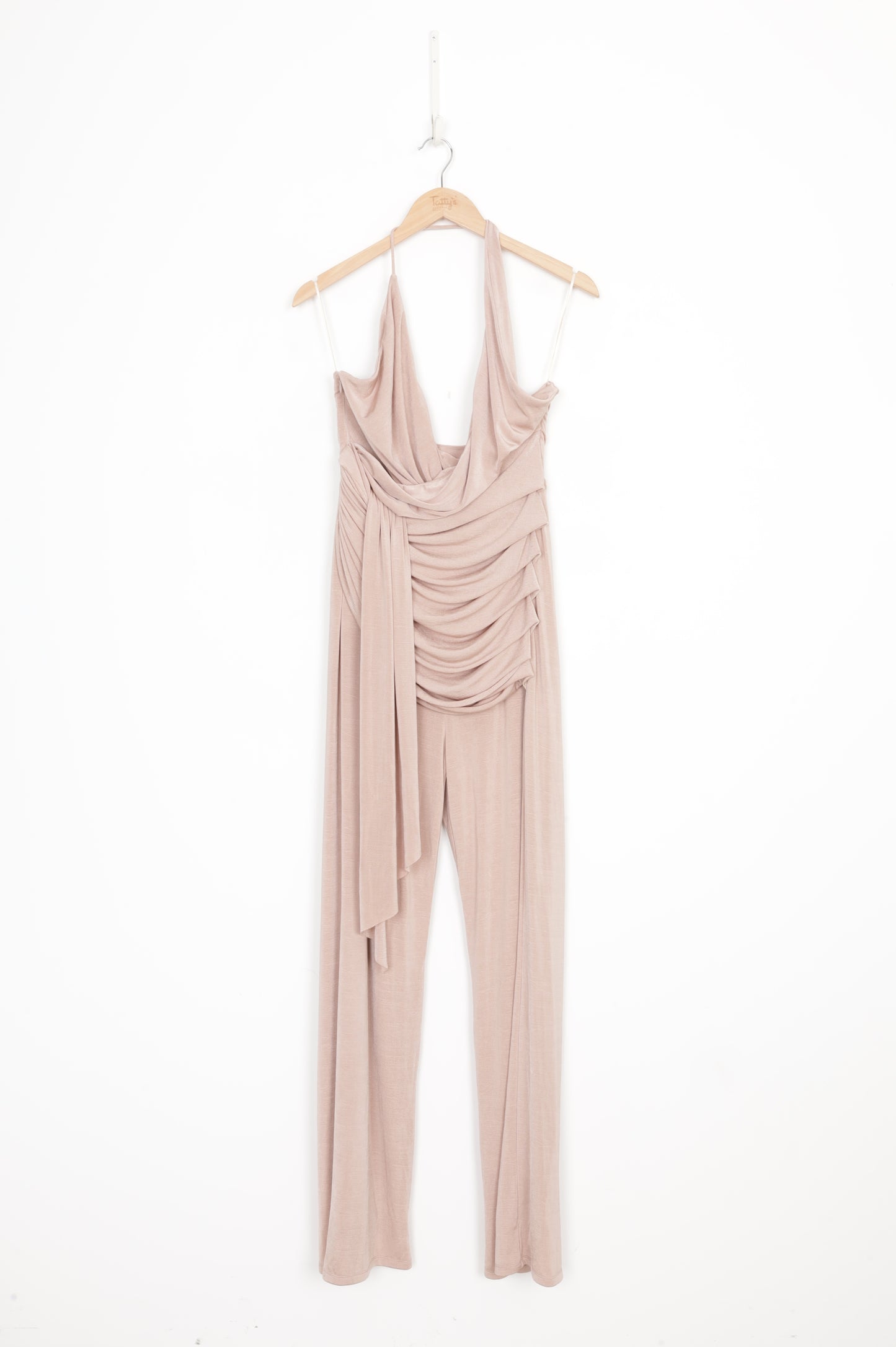 Misha Womens Pink Jumpsuit Size 14