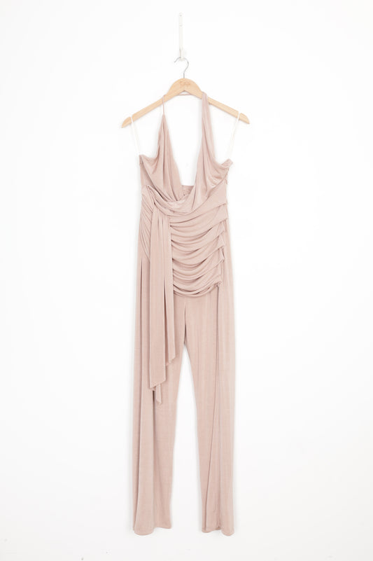 Misha Womens Pink Jumpsuit Size 14