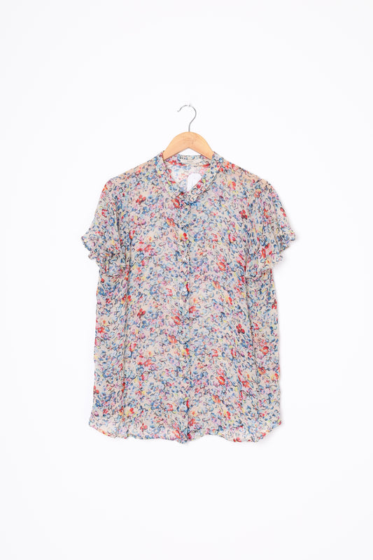 Calliope Womens Multi Blouse Size 16