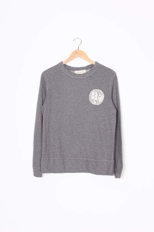 Karen Walker Womens Grey Sweatshirt Size 6