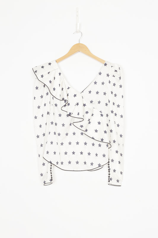 Self Portrait Womens White Top Size 4