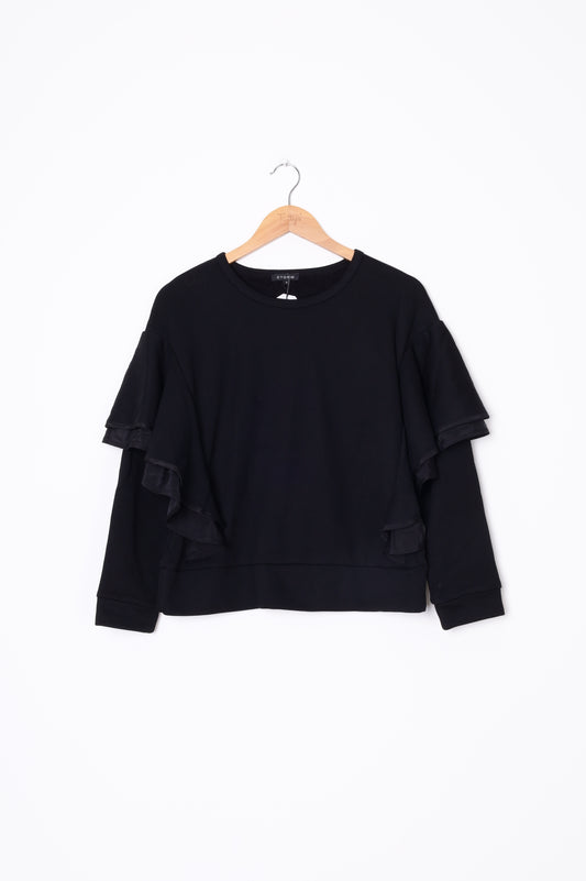 Storm Womens Black Sweatshirt Size 6